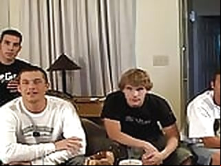 Straight Guys James, Jared, Marcus and Paul Have Some Gay Fun with Each Other guys gay straight